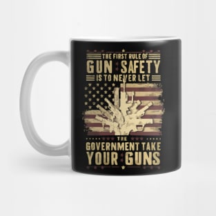 Second Amendment America Gun Rights First Rule Of Gun Safety Mug